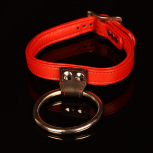 Lambskin straight collar